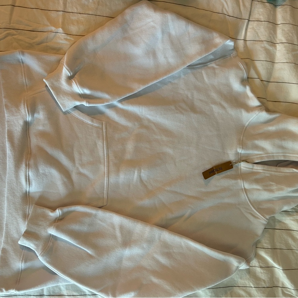 Plain white Hoodie